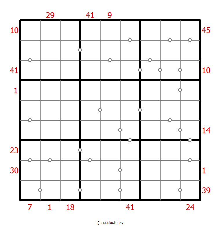 Hybrid Sudoku ( X Sums + Consecutive )