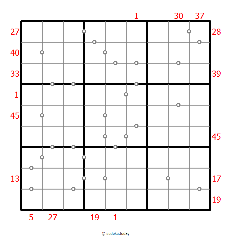 Hybrid Sudoku ( X Sums + Consecutive ) 08 January 2026