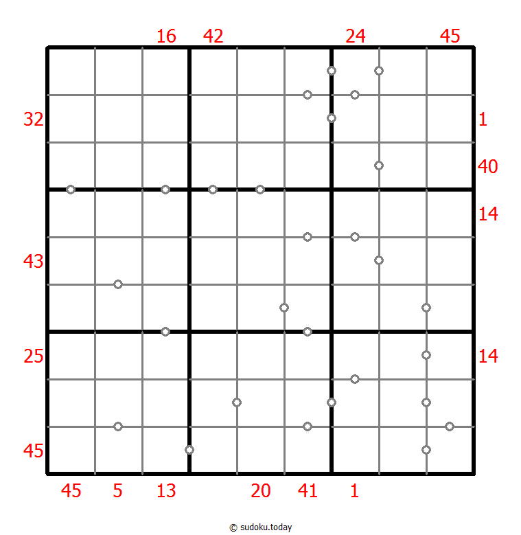 Hybrid Sudoku ( X Sums + Consecutive )