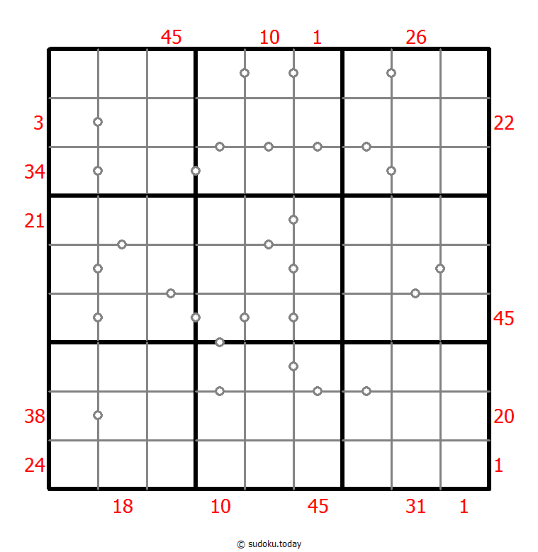 Hybrid Sudoku ( X Sums + Consecutive )