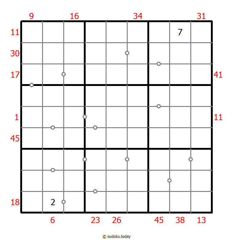 Sudoku Campuran (XSum + Berurutan) 27 October 2025