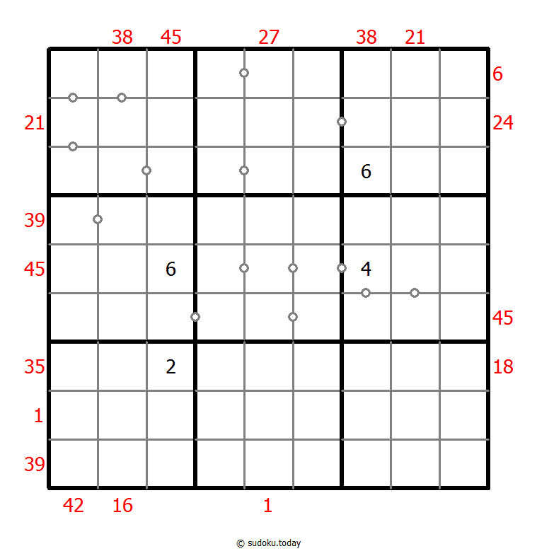 Hybrid Sudoku ( X Sums + Consecutive ) 7-January-2022