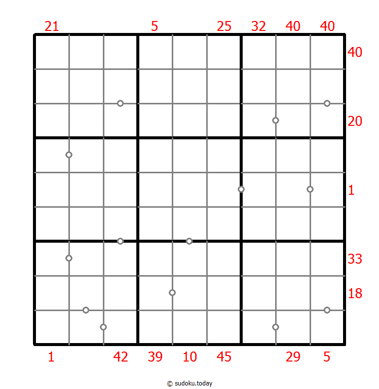 Hybrid Sudoku ( X Sums + Consecutive )