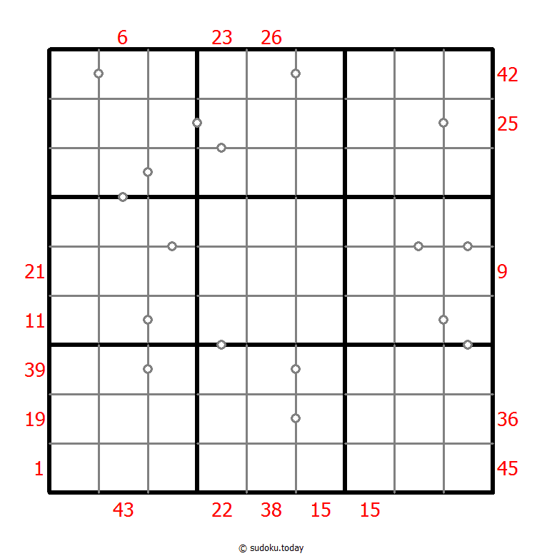Hybrid Sudoku ( X Sums + Consecutive ) 24-December-2020