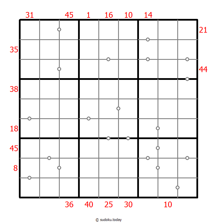 Hybrid Sudoku ( X Sums + Consecutive )