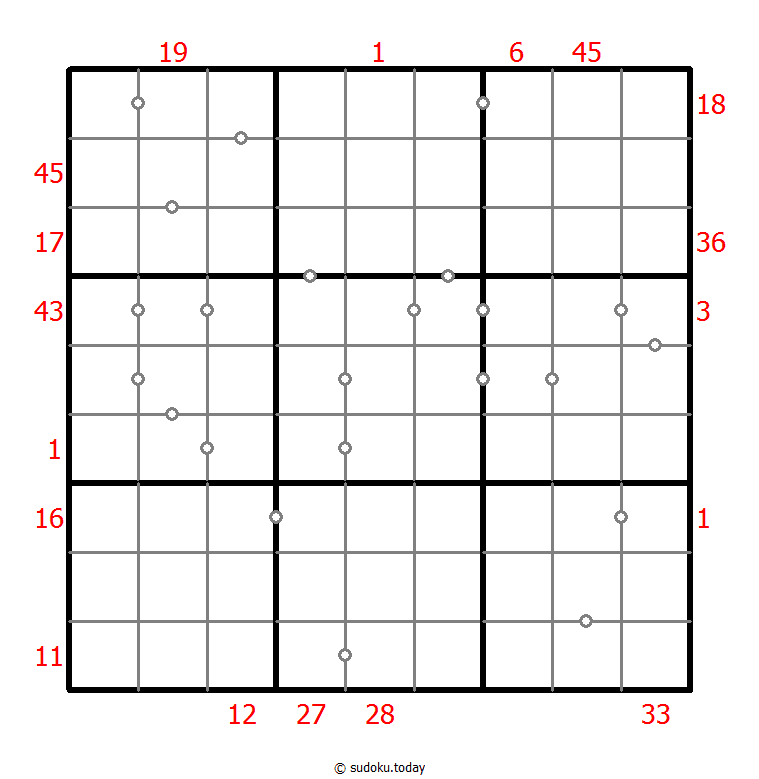 Hybrid Sudoku ( X Sums + Consecutive ) 11-July-2021