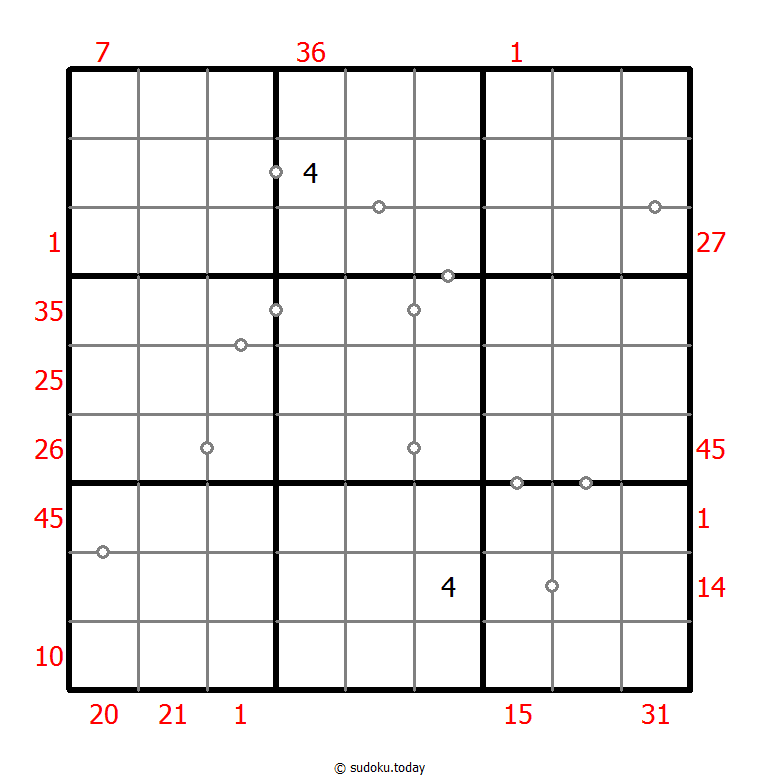 Hybrid Sudoku ( X Sums + Consecutive )