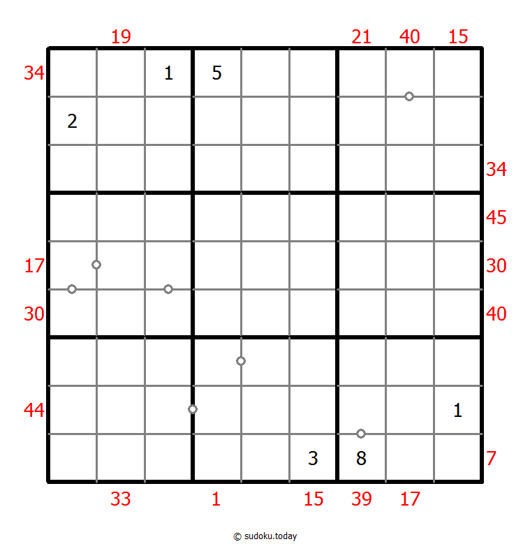 Hybrid Sudoku ( X Sums + Consecutive )