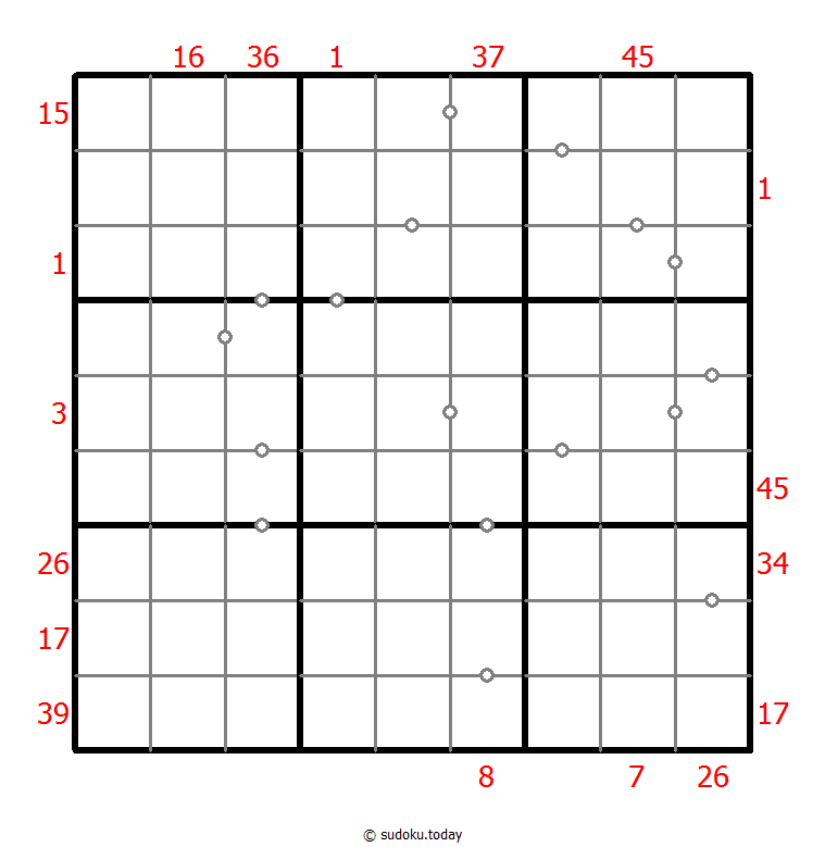 Hybrid Sudoku ( X Sums + Consecutive )