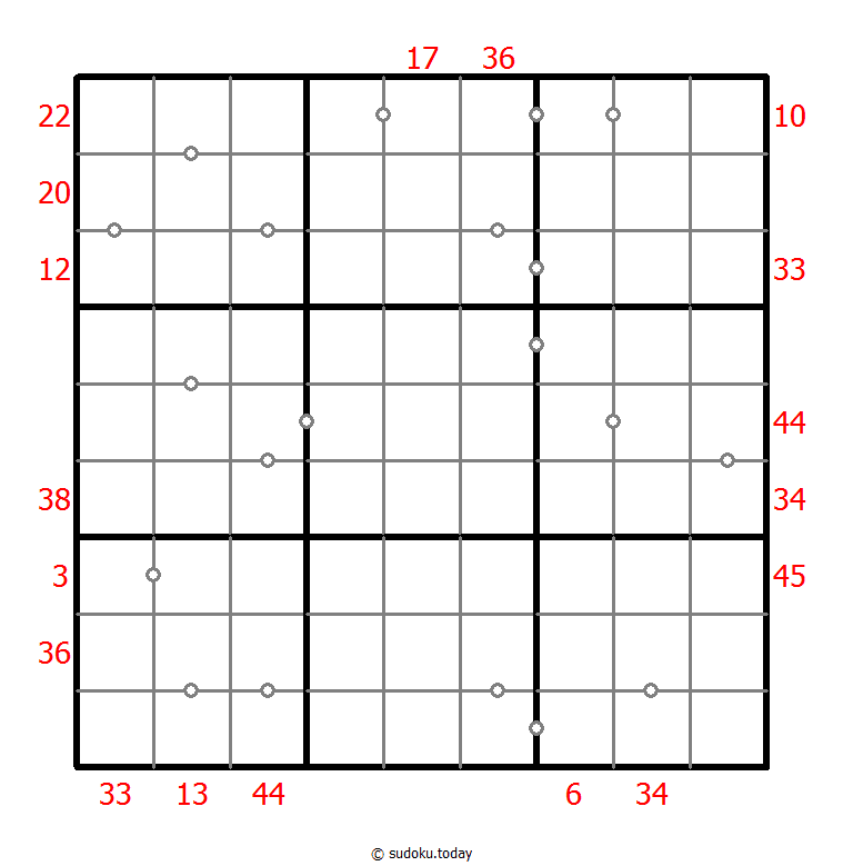 Hybrid Sudoku ( X Sums + Consecutive ) 21-February-2021
