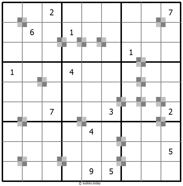 Sudoku Bánh ngọt hai màu ví dụ câu đố