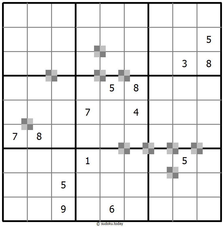 Sudoku Kue Dua Warna #65077