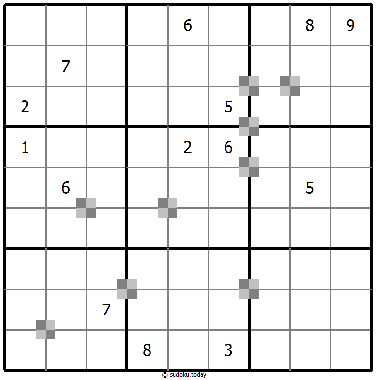 Sudoku Kue Dua Warna #65288