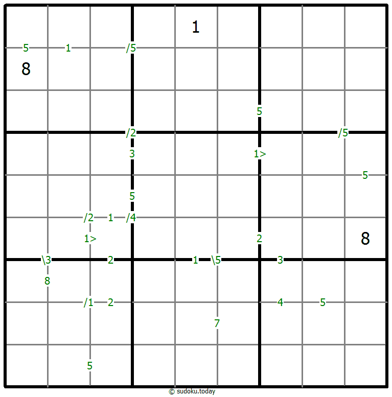 Differences Sudoku 16 January 2026