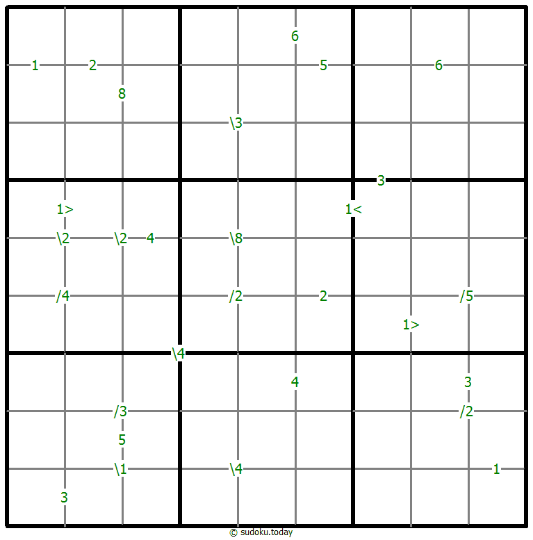 Differences Sudoku 22-October-2020