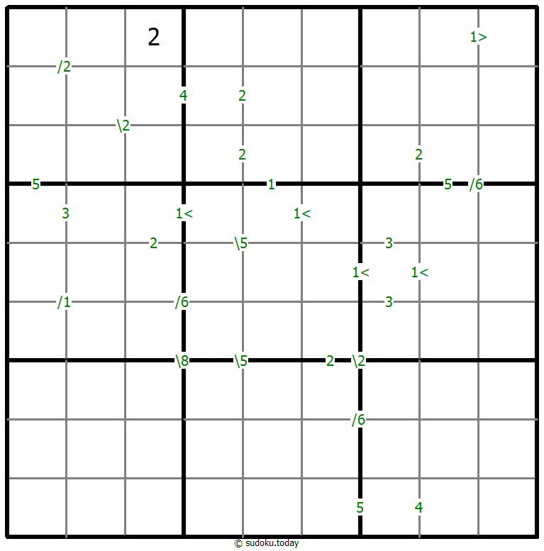 Differences Sudoku 12-December-2020