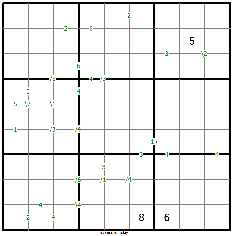Differences Sudoku 20-October-2020