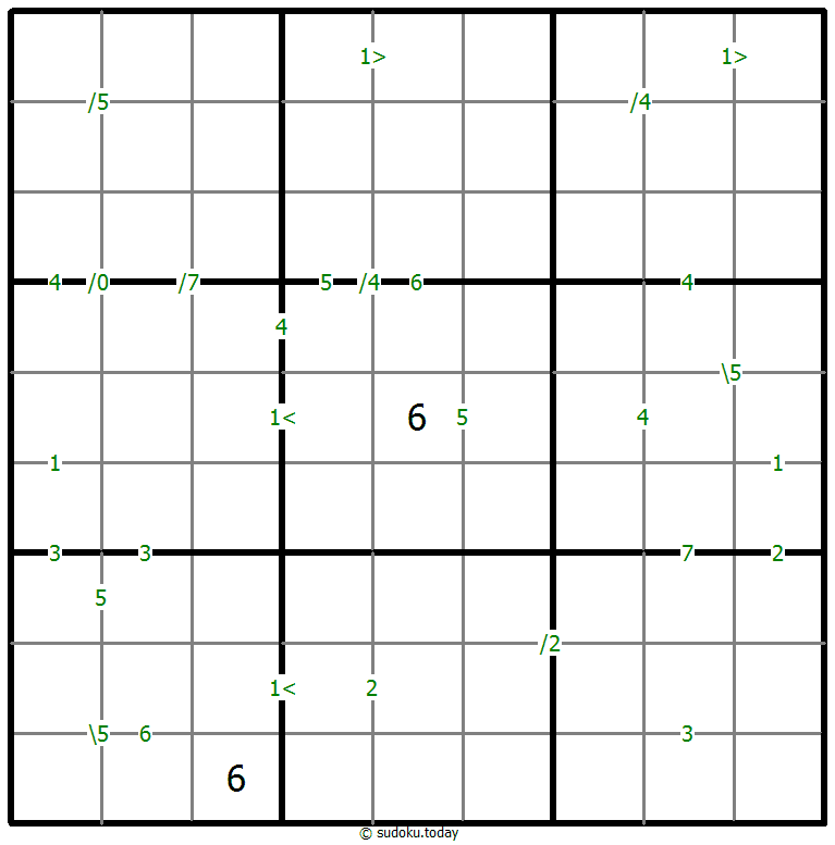 Differences Sudoku 10-November-2020