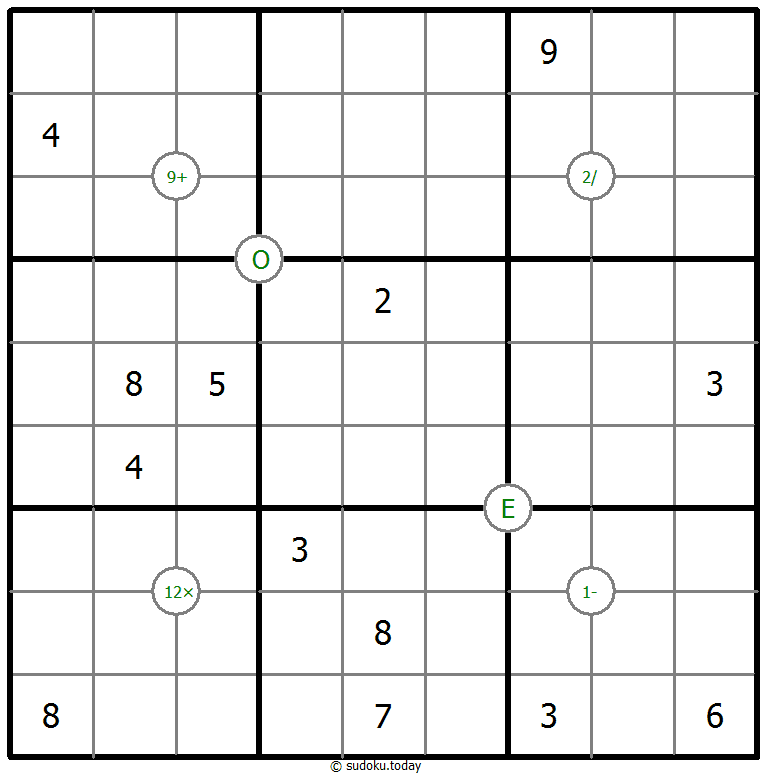 Mathrax Sudoku 20-October-2020