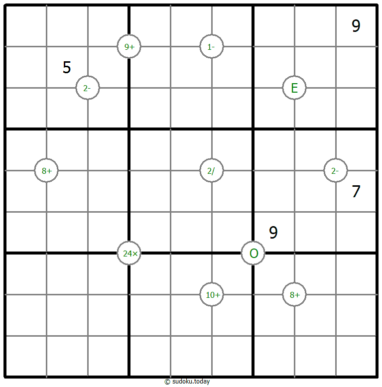 Mathrax Sudoku 1-November-2020