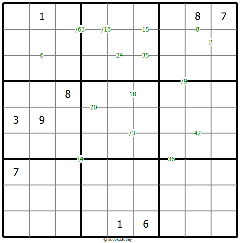 Products Sudoku 17-February-2021
