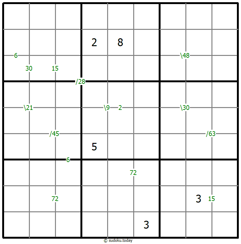 Products Sudoku 8-January-2021