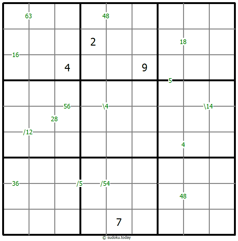 Products Sudoku 31-January-2021