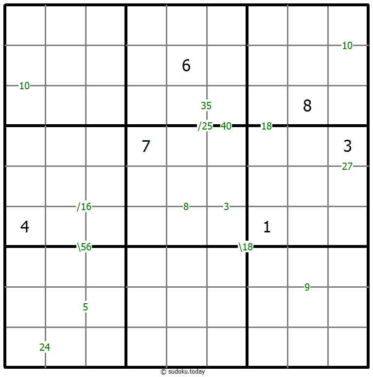 Sudoku Tích số
