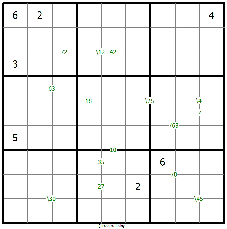 Sudoku Tích số