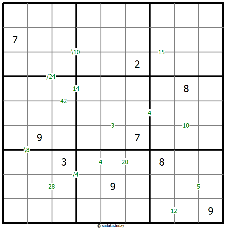 Products Sudoku 20 January 2026