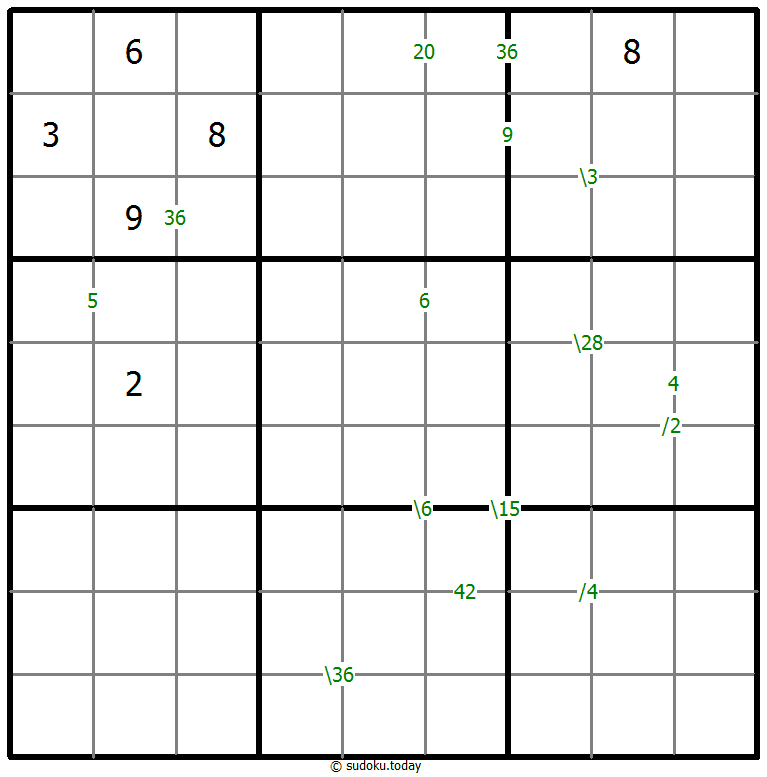 Products Sudoku 29 January 2026