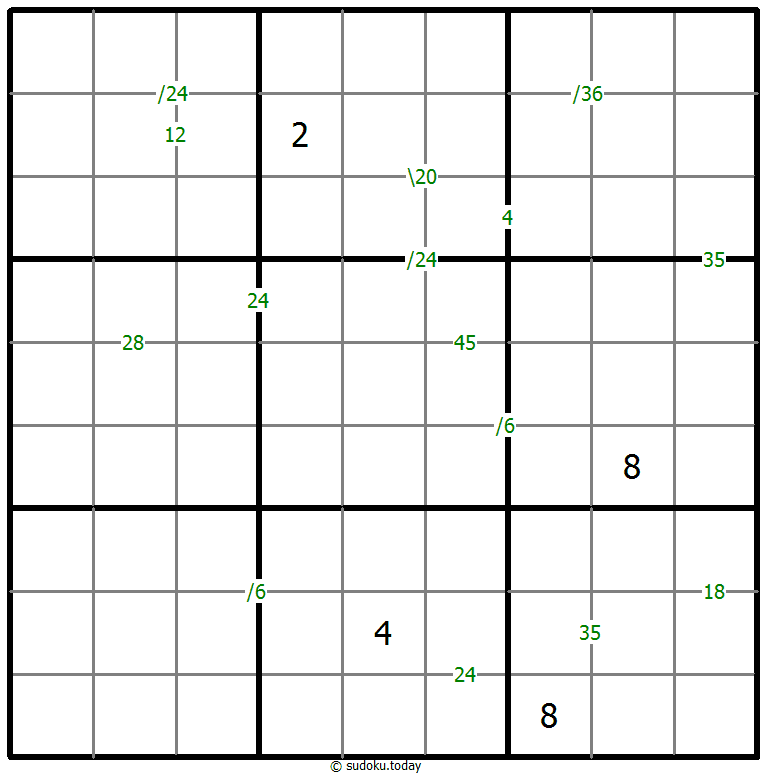 Products Sudoku 18-May-2021