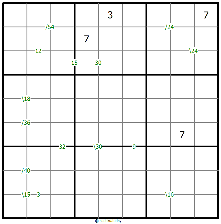 Products Sudoku