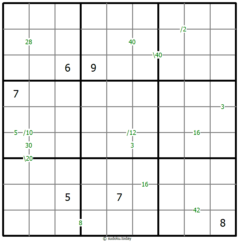 Products Sudoku 1-May-2021