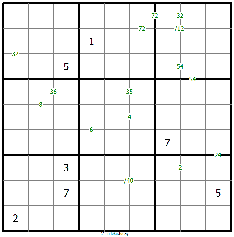 Products Sudoku 12 November 2025