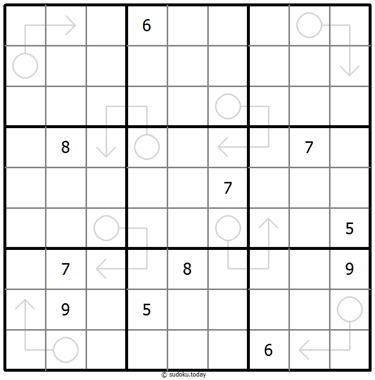 箭头數獨 #66734