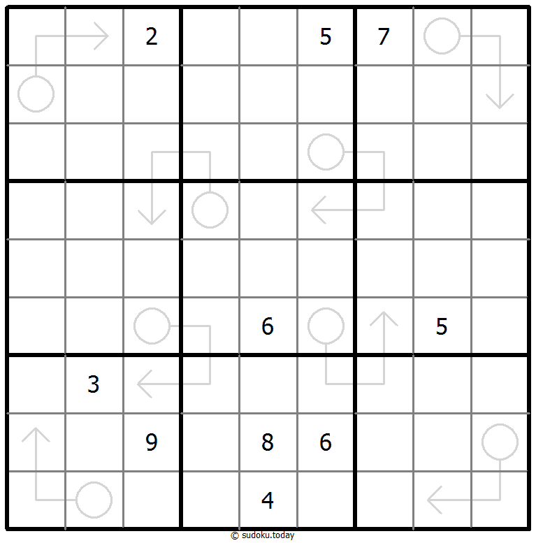 箭头數獨 #66904