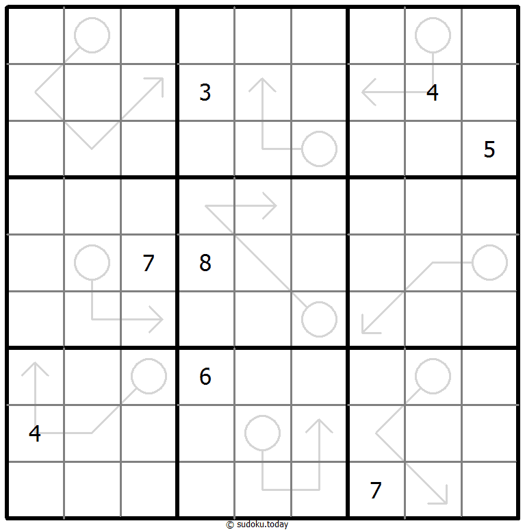 箭头數獨 #66990