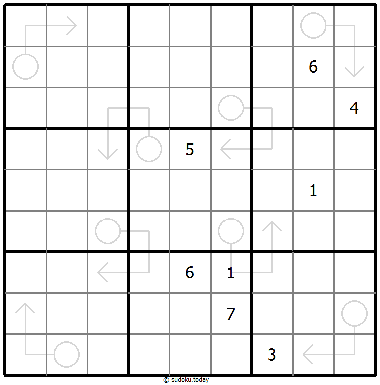 箭头數獨 #67007