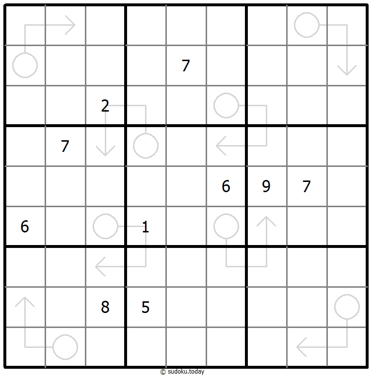 Arrow Sudoku 15-April-2025