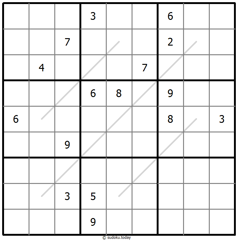 Sudoku Croissant #67136