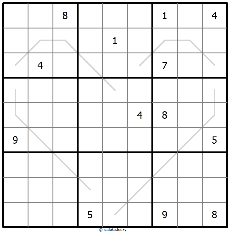 Sudoku Croissant #67479
