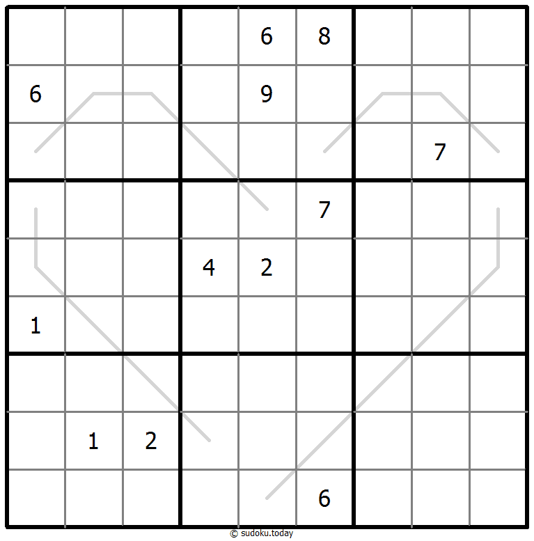 Sudoku Croissant #67484