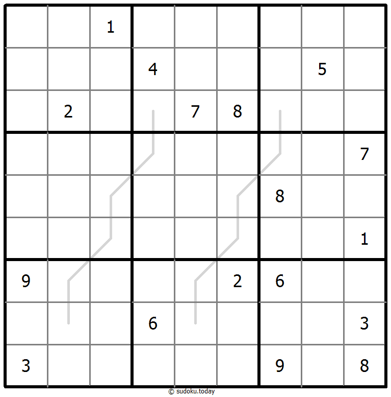 Sudoku Croissant #67485