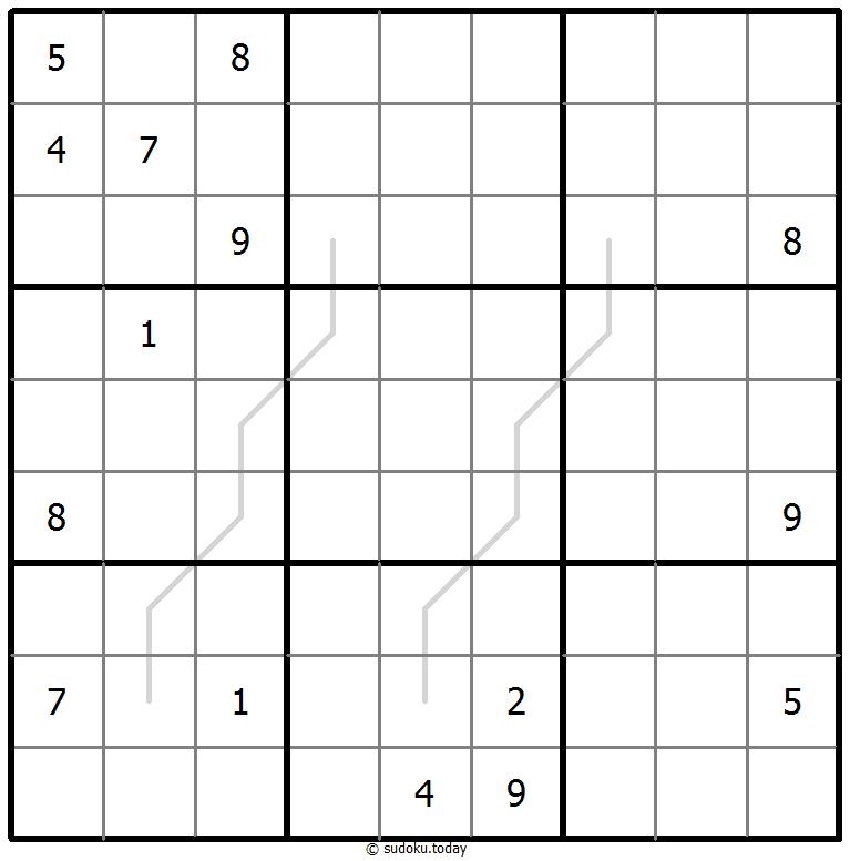 Sudoku Croissant #67487