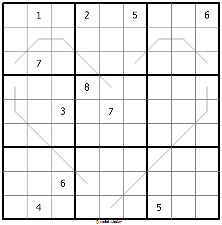 Sudoku Croissant #67488