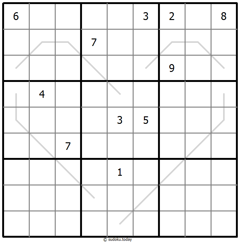 Sudoku Croissant #67491