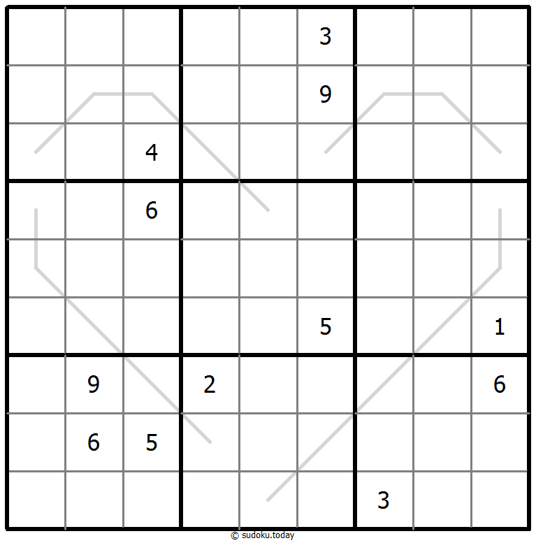 Sudoku Croissant #67492