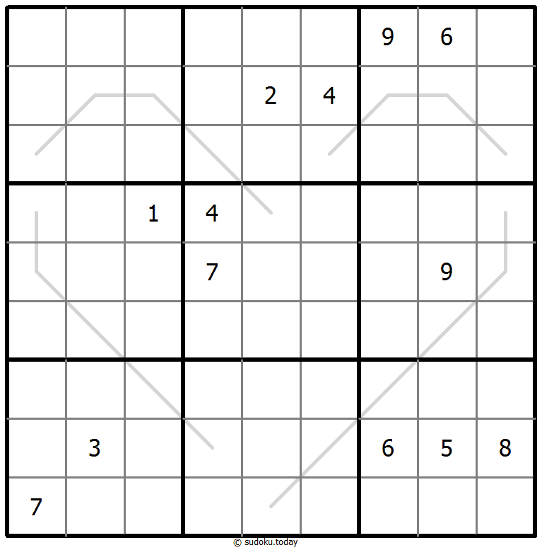 Sudoku Croissant #67494