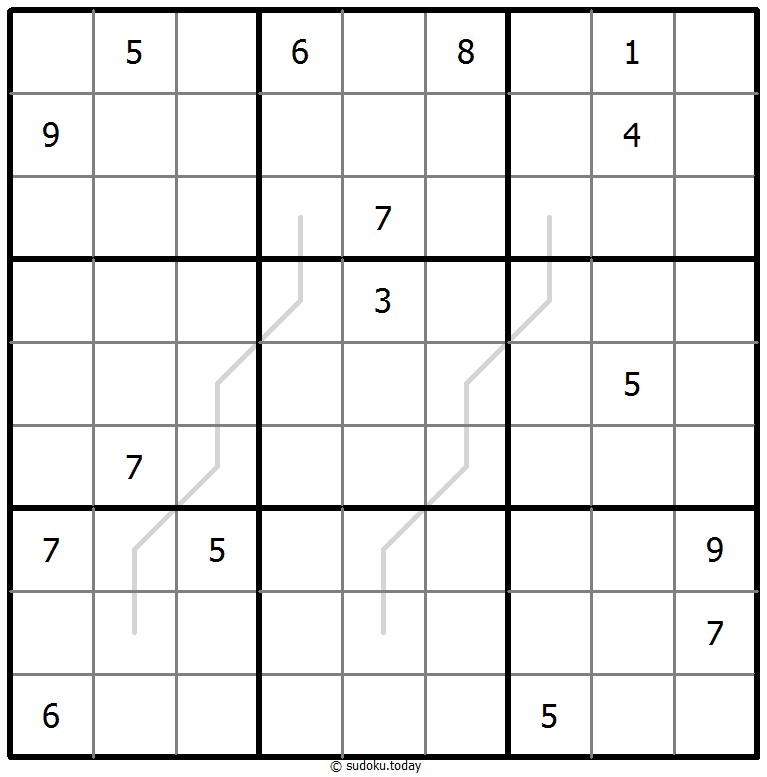 Sudoku Croissant #67498